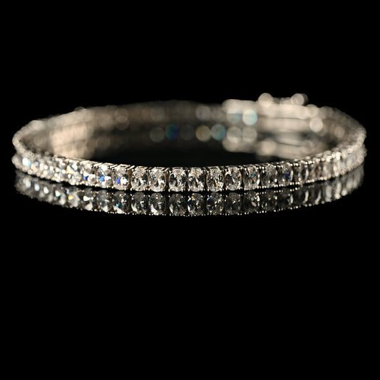 BRATARĂ TENNIS ARGINT 3 MM